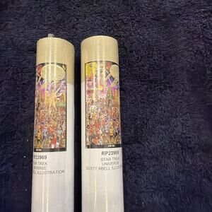 New Lot 2 Trends Star Trek: Universe - Dusty Abell Illustration Poster Sealed